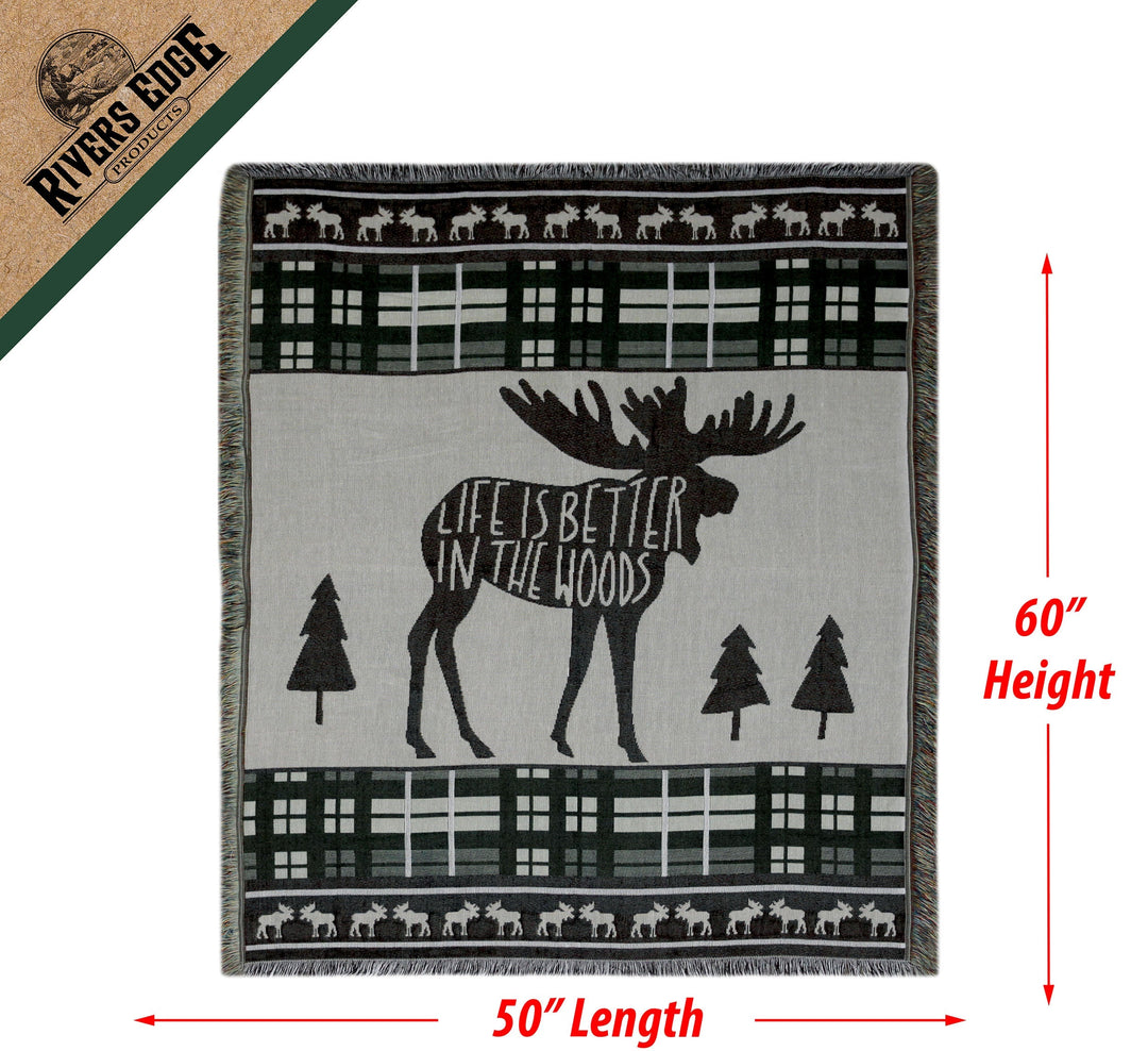 Tapestry Throw 50in x 60in - Moose