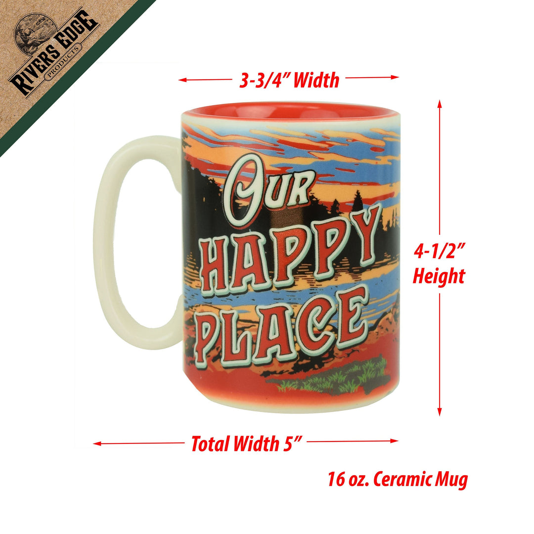 Ceramic Mug 16oz - Happy Place