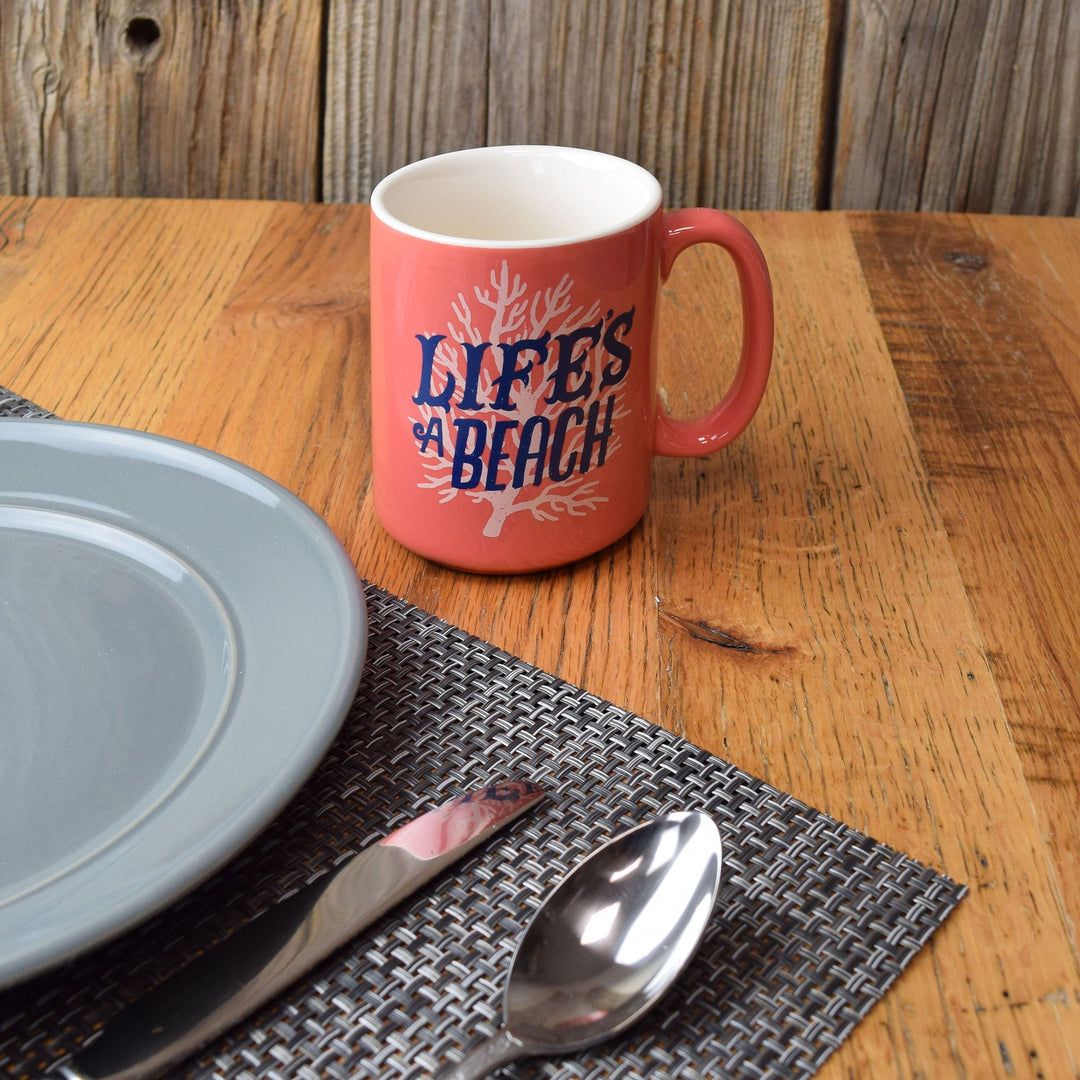 Ceramic Mug 16oz - Life's a Beach