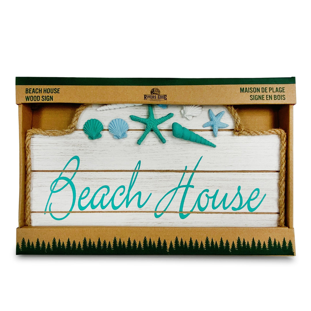 Wood Sign 12in x 8in - Beach Rules