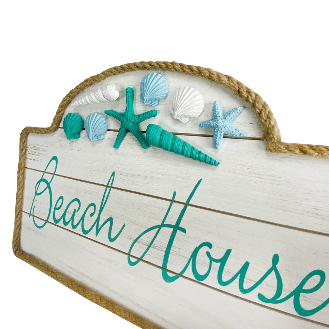 Wood Sign 12in x 8in - Beach Rules