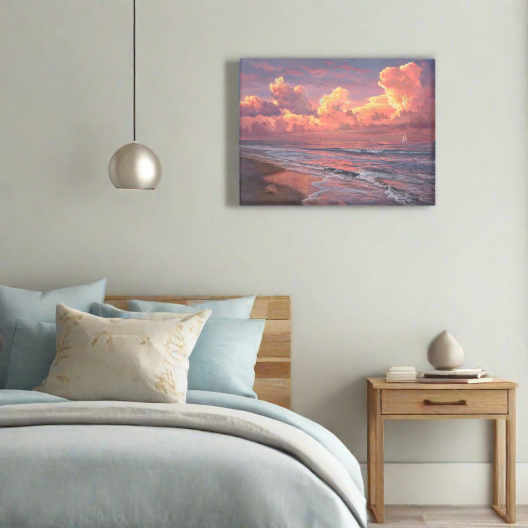 Canvas Art 12in x 16in - Sunset Sails