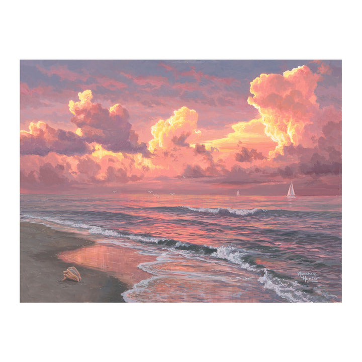 Canvas Art 12in x 16in - Sunset Sails