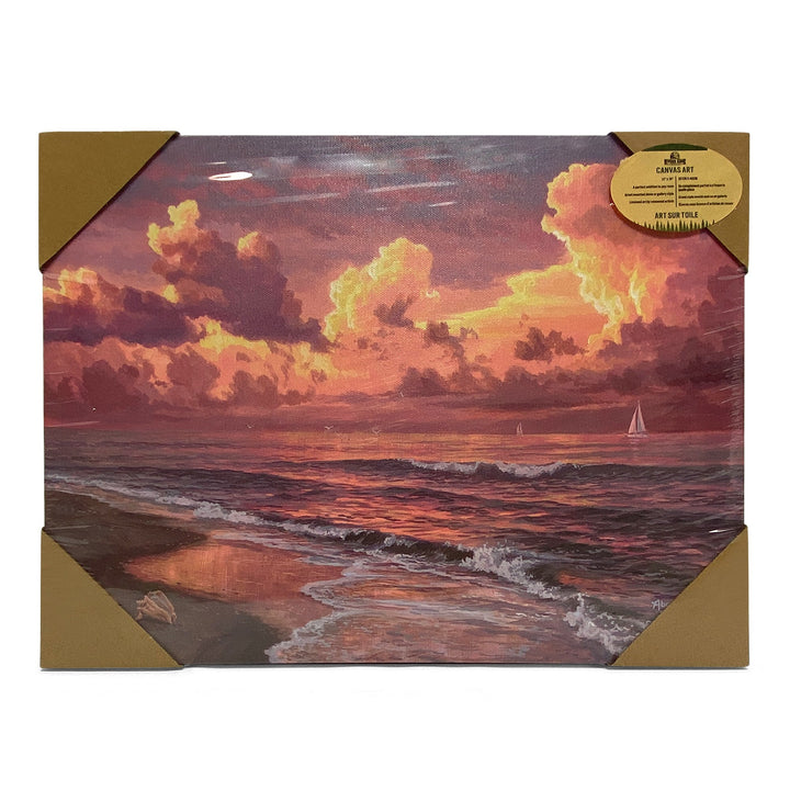 Canvas Art 12in x 16in - Sunset Sails