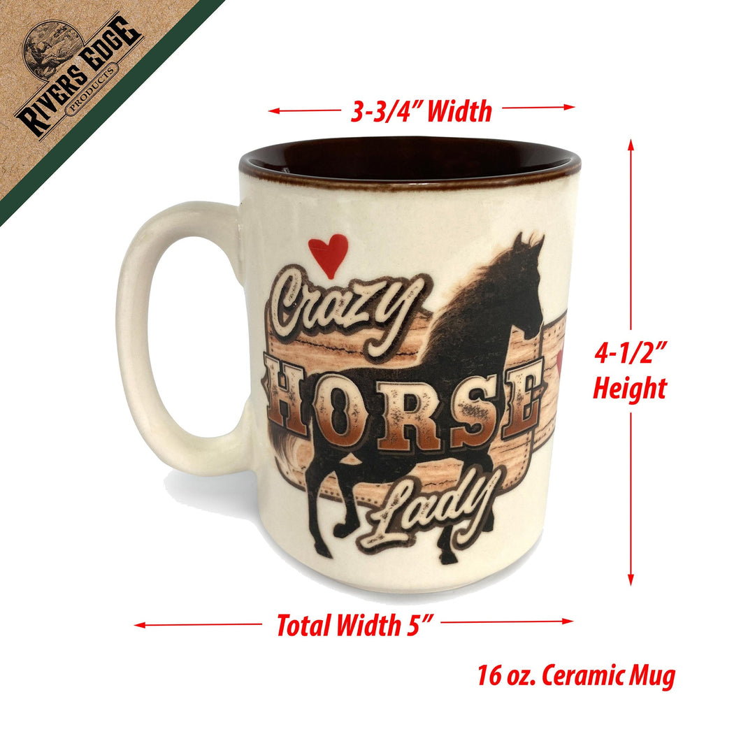 Ceramic Mug 16oz - Crazy Horse Lady