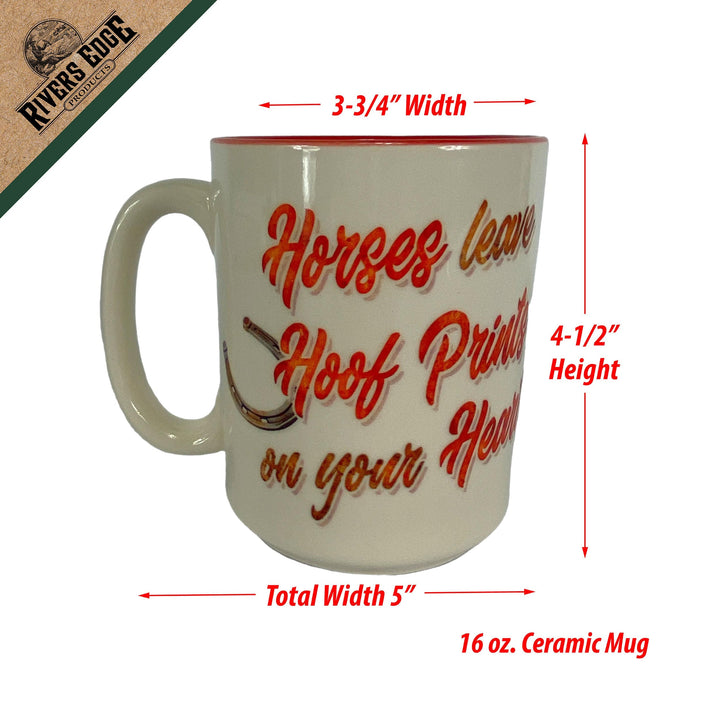 Ceramic Mug 16oz - Hoof Prints