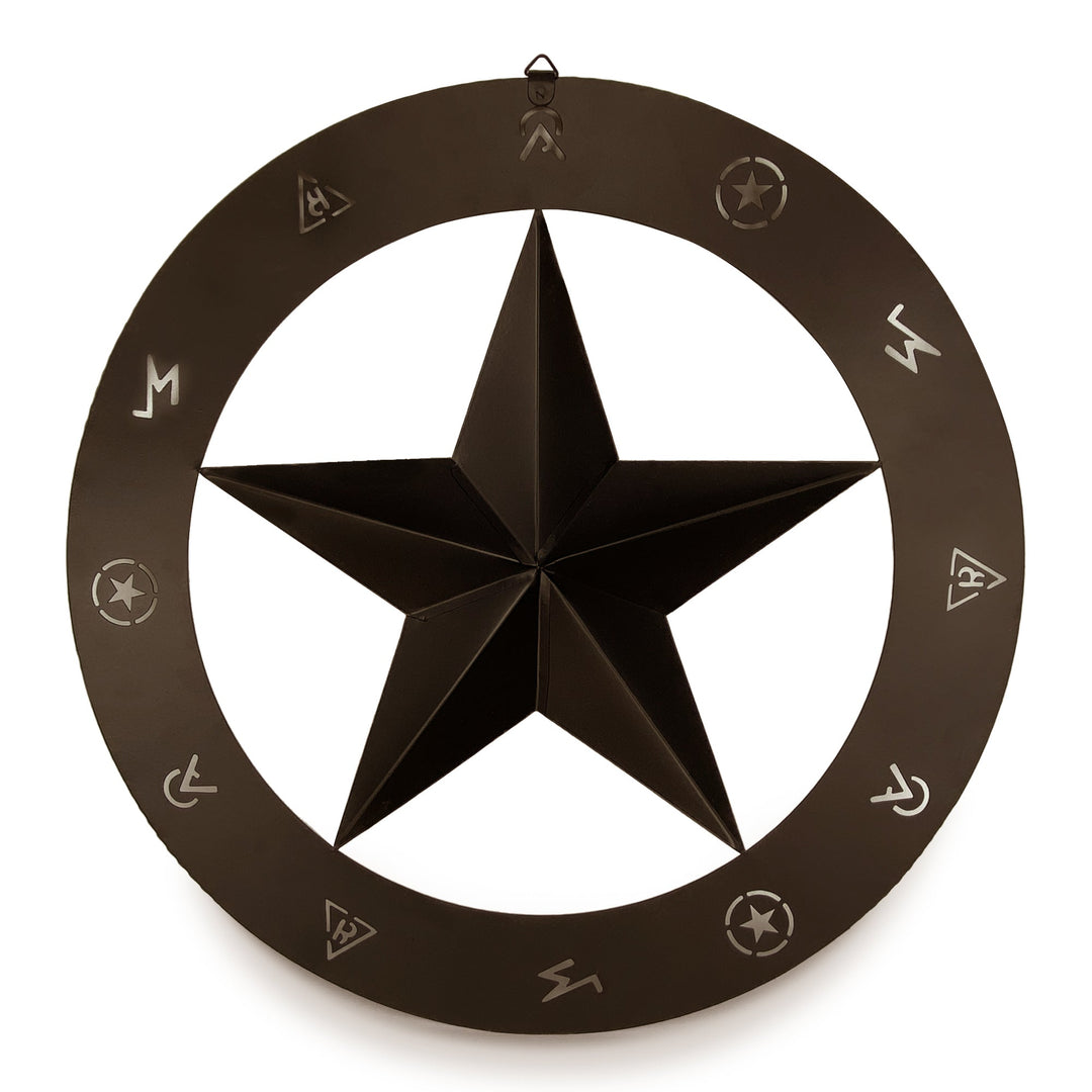 Rustic Metal Wall Art 15in - Barn Star