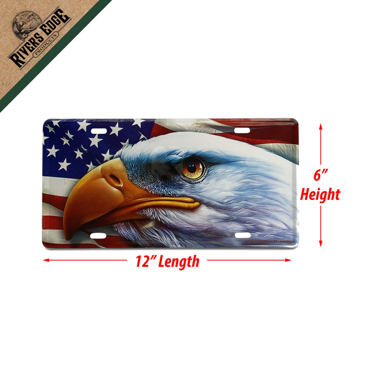 Vanity License Plate 12in x 6in - American Eagle