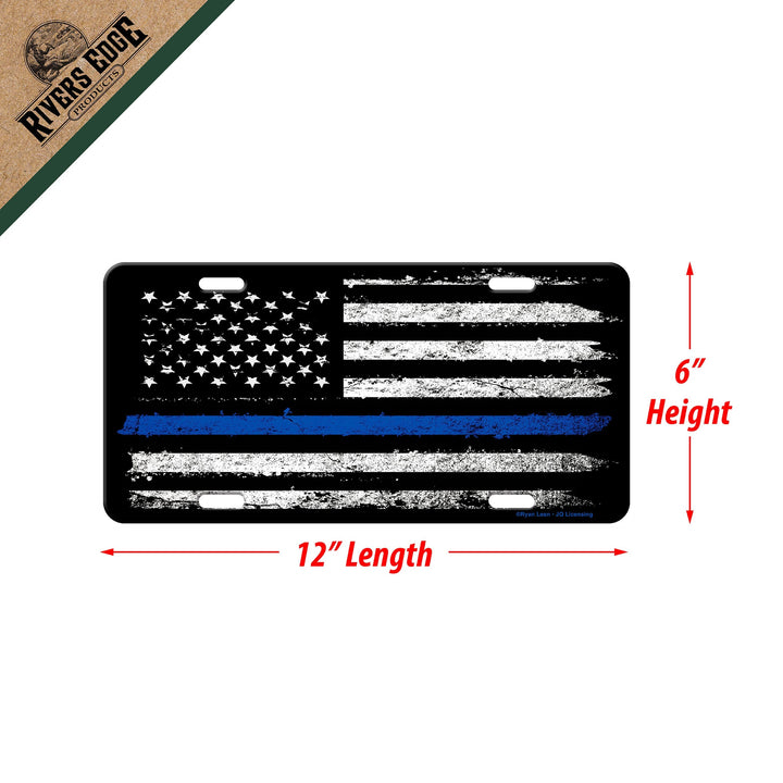 Vanity License Plate 12in x 6in - American Blue Line