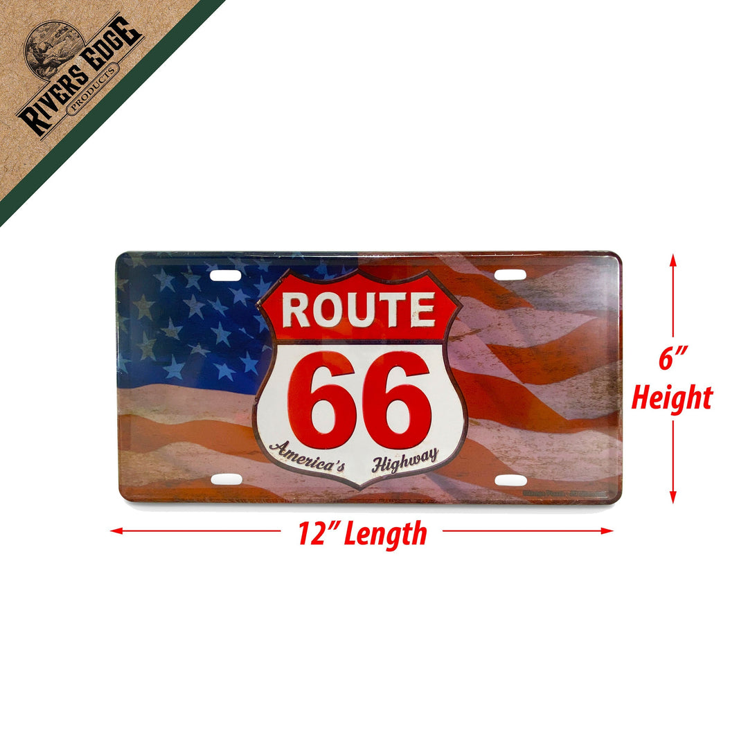 Vanity License Plate 12in x 6in - American Route 66