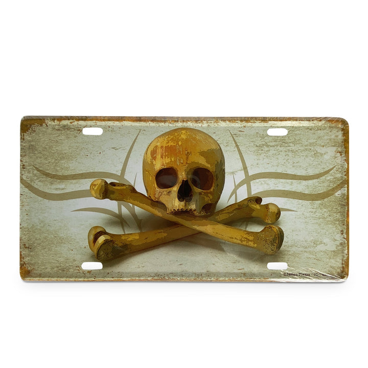 Vanity License Plate 12in x 6in - Skull and Crossbones