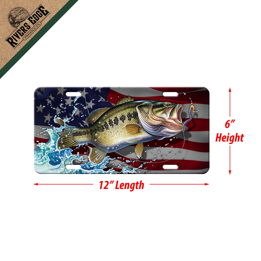 Vanity License Plate 12in x 6in - Bass American