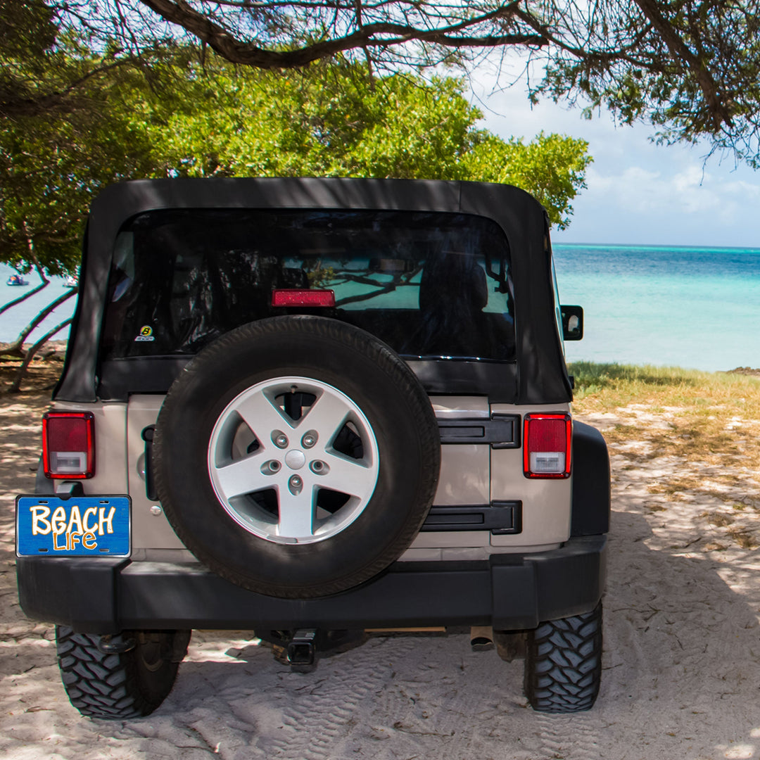 Vanity License Plate 12in x 6in - Beach Life