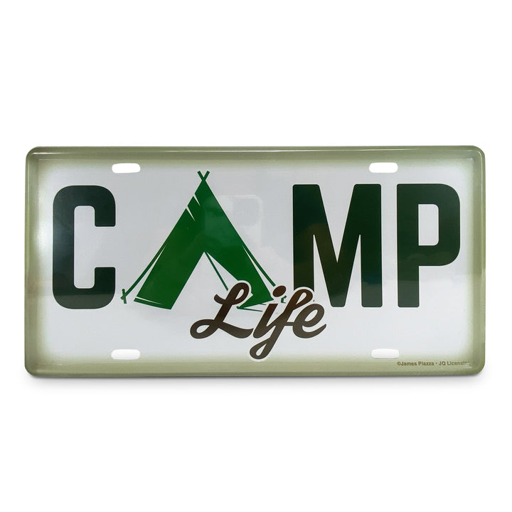 Vanity License Plate 12in x 6in - Camp Life