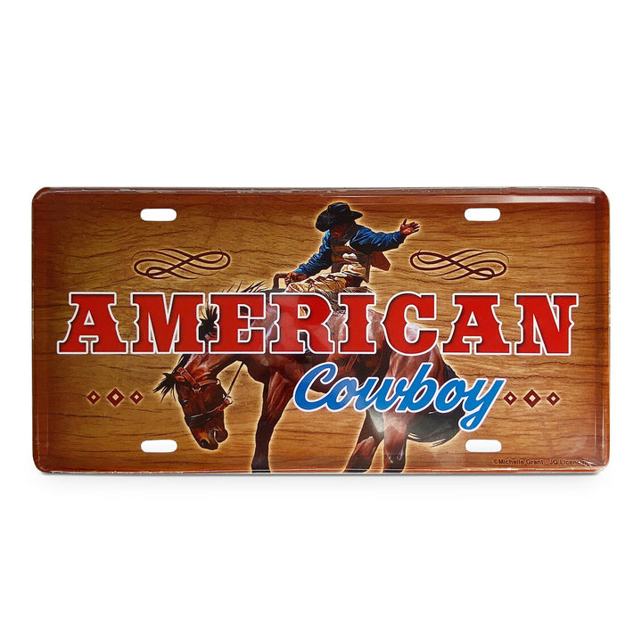 Vanity License Plate 12in x 6in - American Cowboy