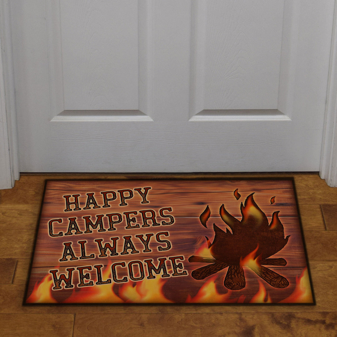 Door Mat Rubber 26in x 17in - Happy Campers