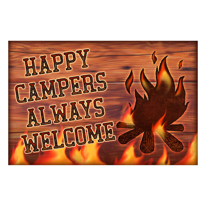 Door Mat Rubber 26in x 17in - Happy Campers