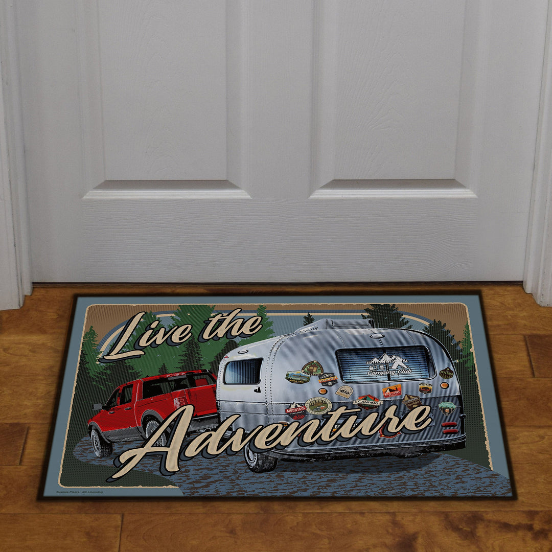 Door Mat Rubber 26in x 17in - Live Adventure