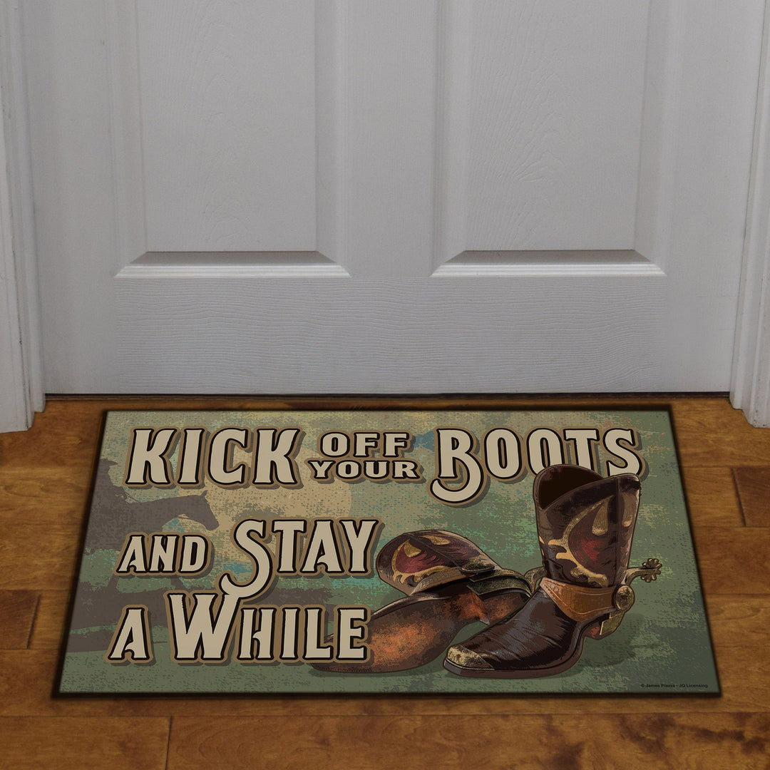 Door Mat Rubber 26in x 17in - Kick Off Boots