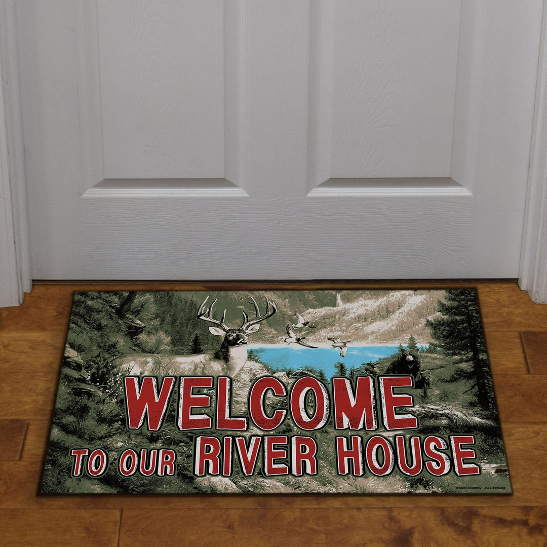 Door Mat Rubber 26in x 17in - River House