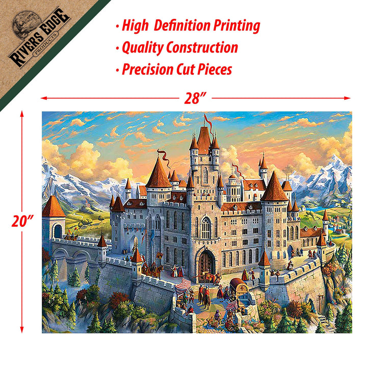 Jigsaw Puzzle in Tin 1000-Piece - Old Castle