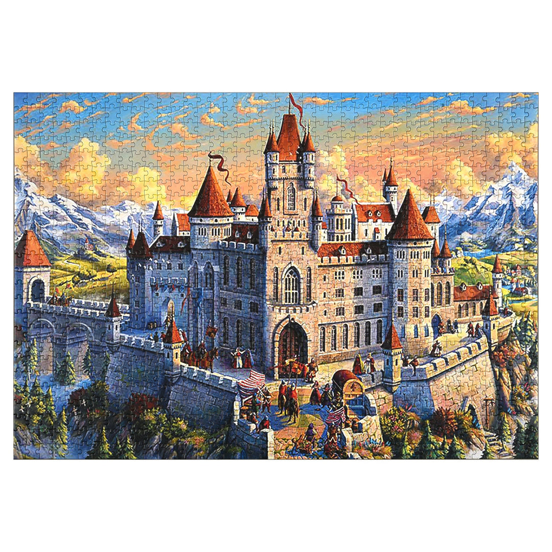 Jigsaw Puzzle in Tin 1000-Piece - Old Castle