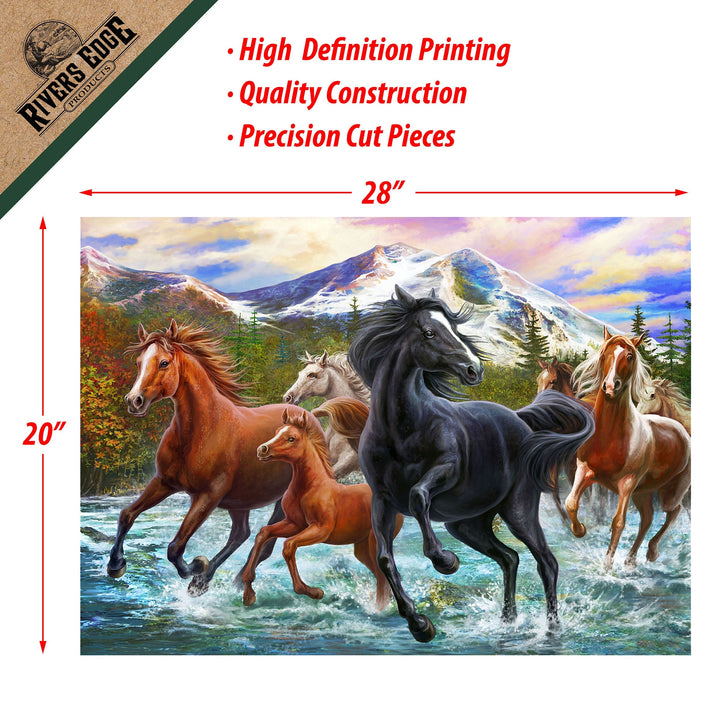 Jigsaw Puzzle in Tin 1000-Piece - Black Stallion Friends