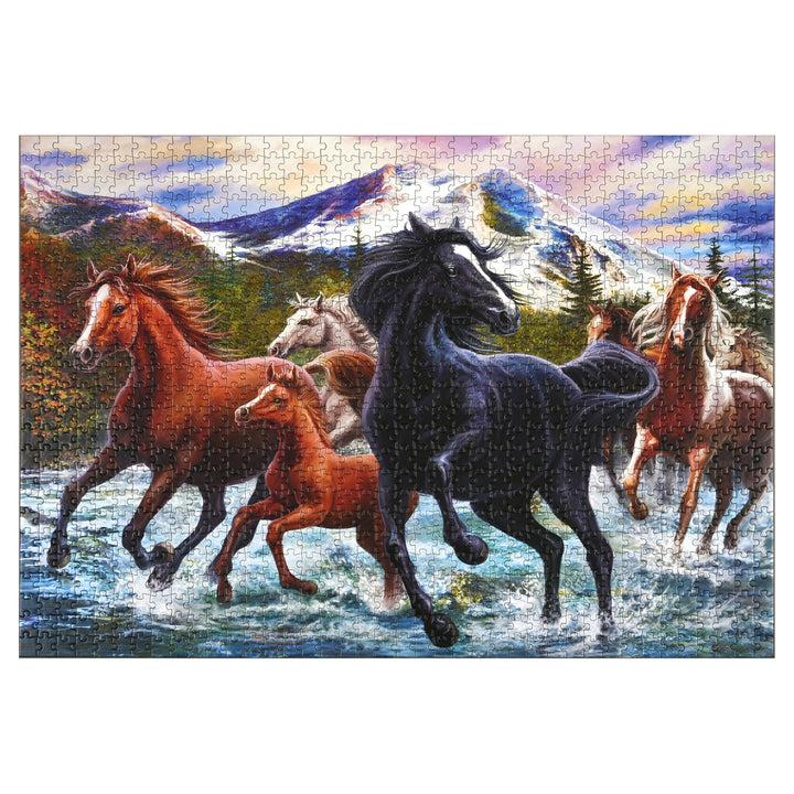 Jigsaw Puzzle in Tin 1000-Piece - Black Stallion Friends