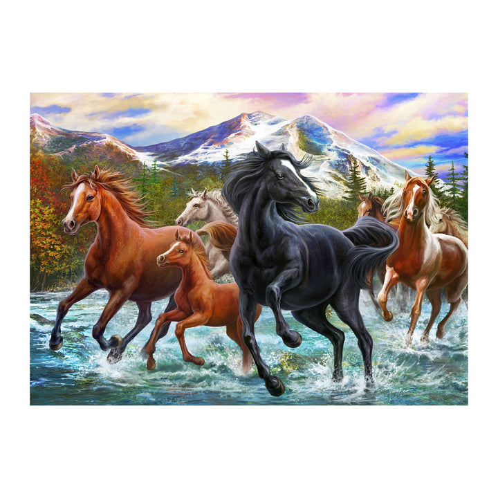 Jigsaw Puzzle in Tin 1000-Piece - Black Stallion Friends