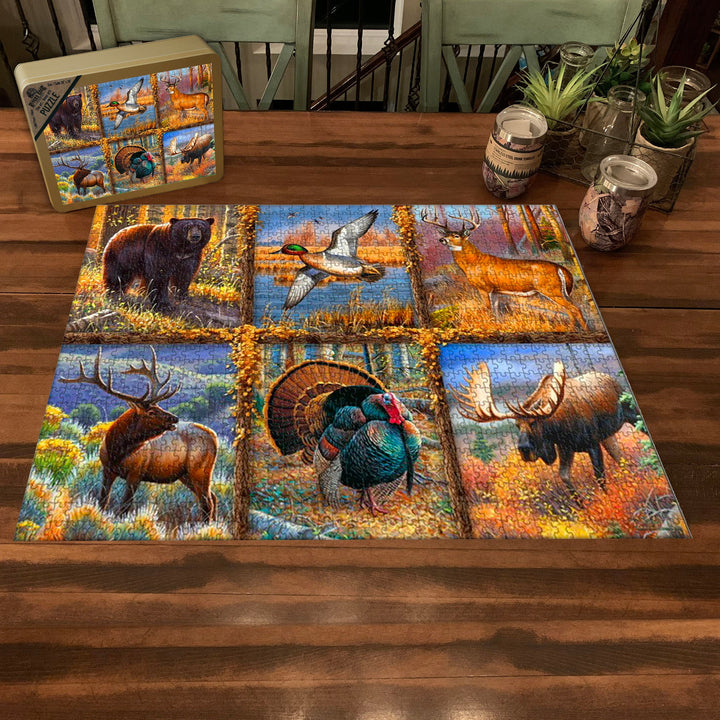 Jigsaw Puzzle in Tin 1000 Piece - American Game