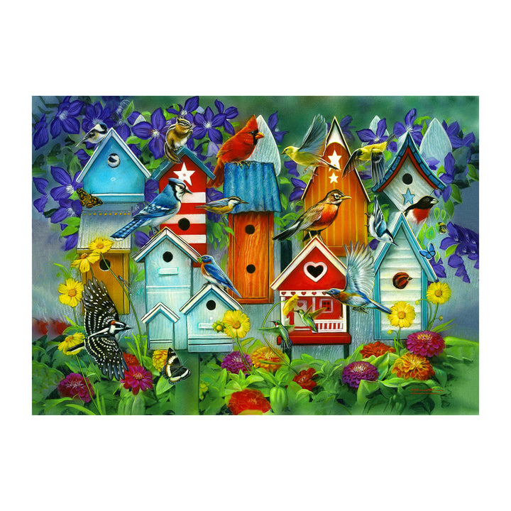 Jigsaw Puzzle in Tin 1000 Piece - Birdhouse Garden