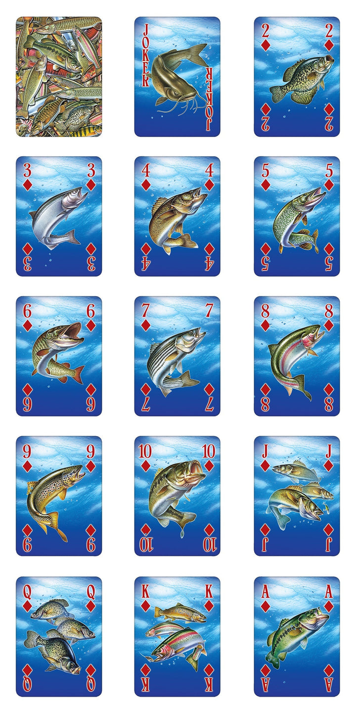 Playing Cards - Fish Bass (Minimum 12 per Display)