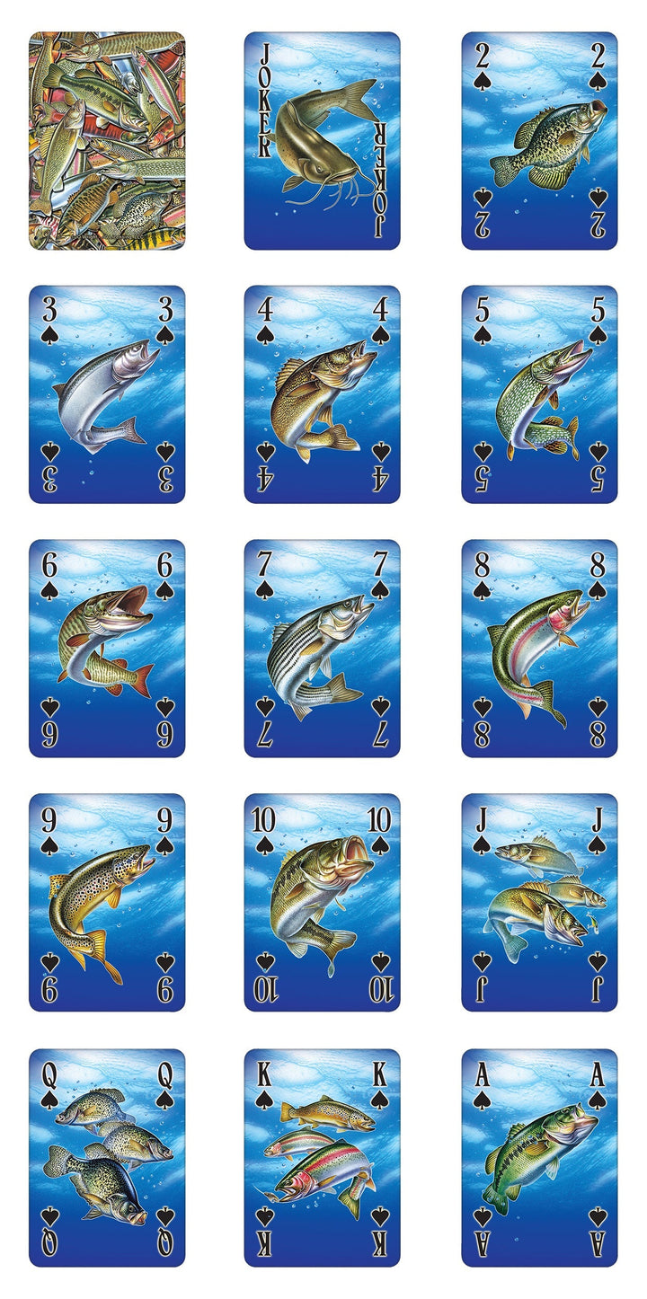 Playing Cards - Fish Bass (Minimum 12 per Display)