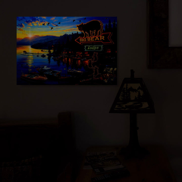 LED Art 24in x 16in - Big Bear Lodge