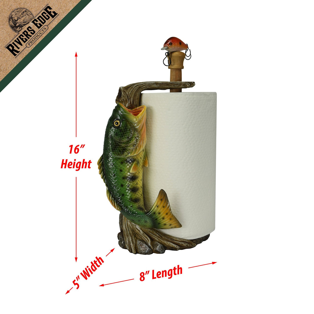 Paper Towel Holder - Largemouth Bass