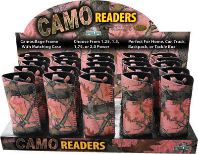 Reading Glasses Pink Camo (Minimum 25 per Display)