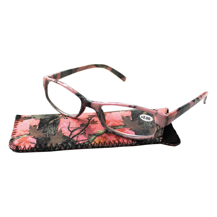 Reading Glasses Pink Camo (Minimum 25 per Display)