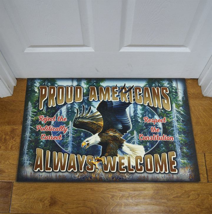 Door Mat Rubber 26-inches by 17-inches - United We Stand