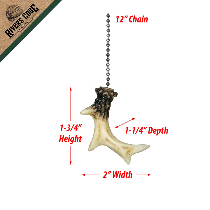 Ceiling Fan Pull - Deer Antler