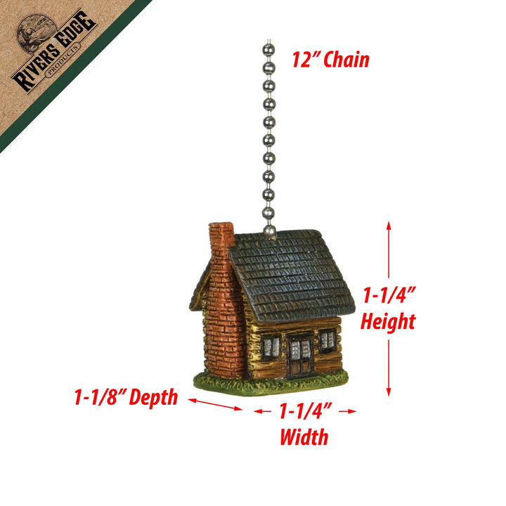 Ceiling Fan Pull - Log Cabin