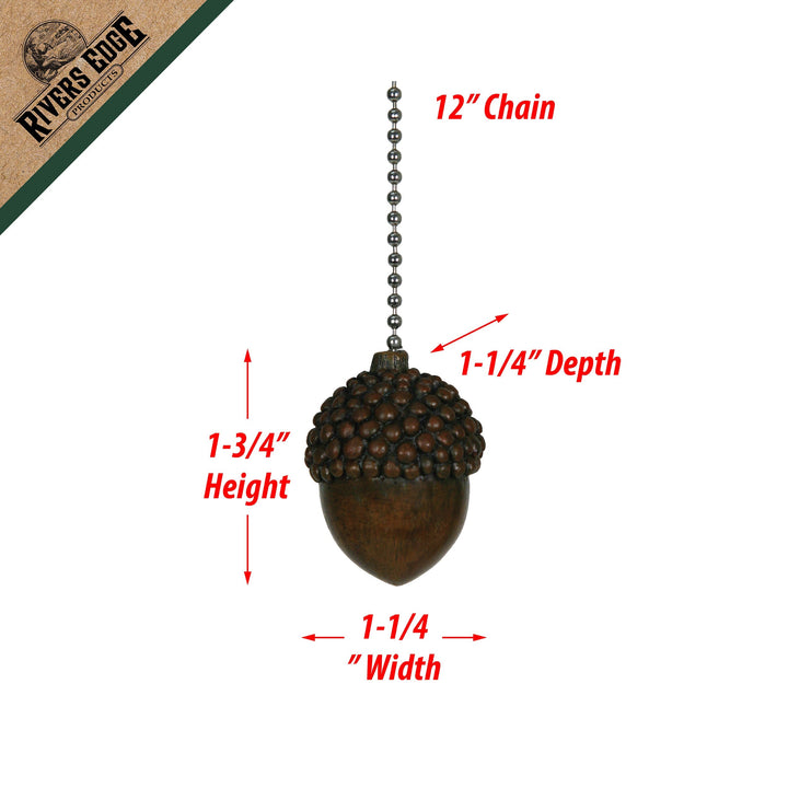 Ceiling Fan Pull - Acorn