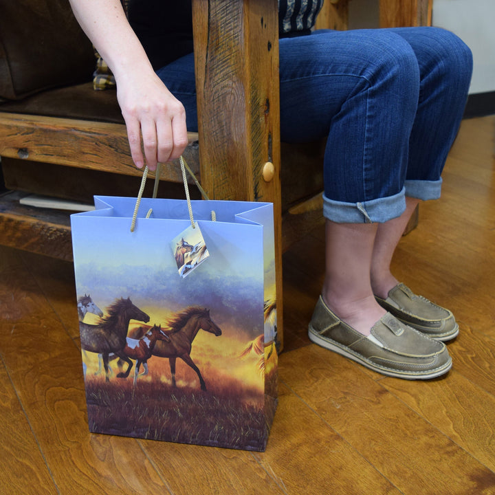 Gift Bag Medium - Running Mustangs