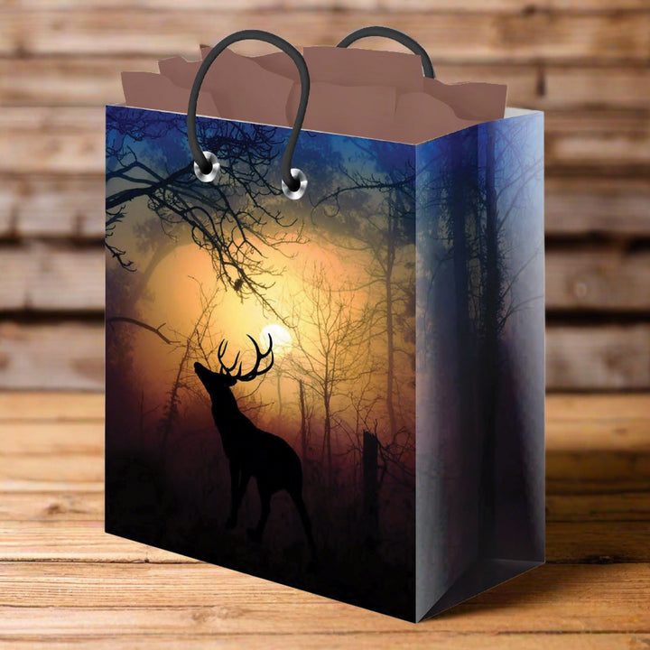 Gift Bag Medium with Tissue Paper - Deer Forest