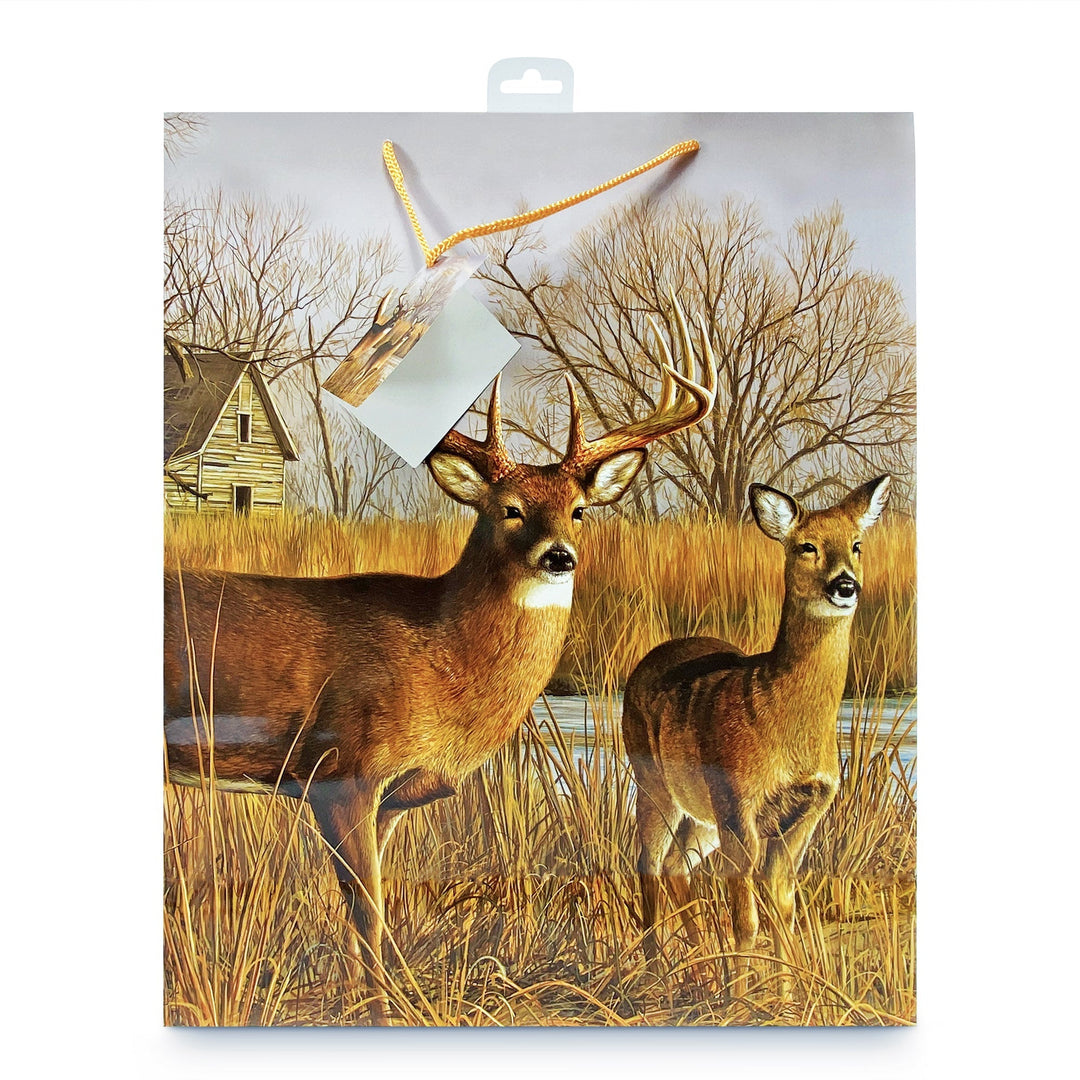 Gift Bag Large - Deer Our Side Of The River