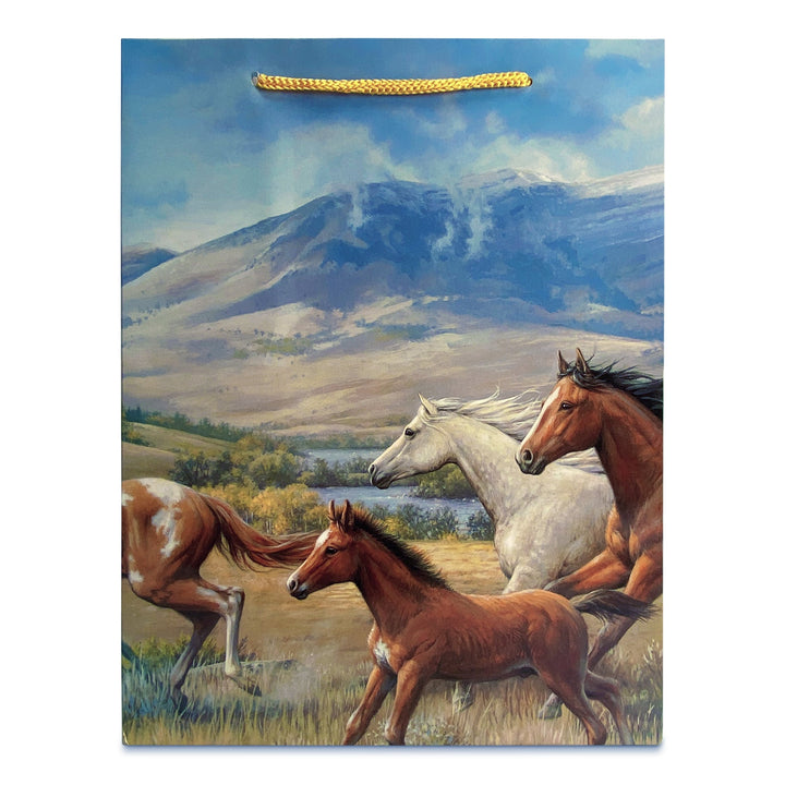 Gift Bag Medium - Horses Running Free