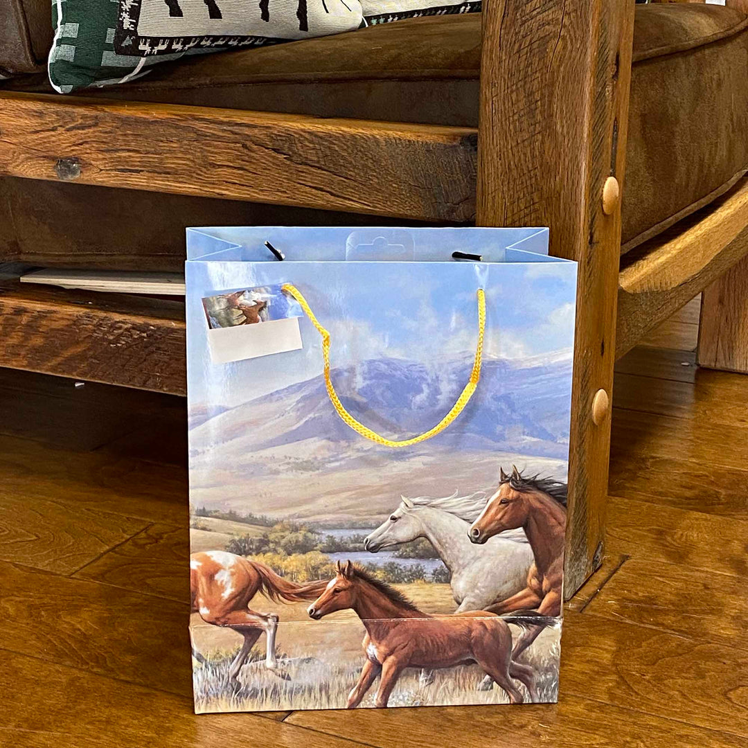 Gift Bag Medium - Horses Running Free