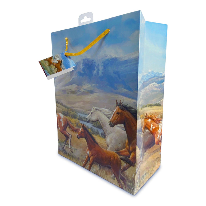 Gift Bag Medium - Horses Running Free