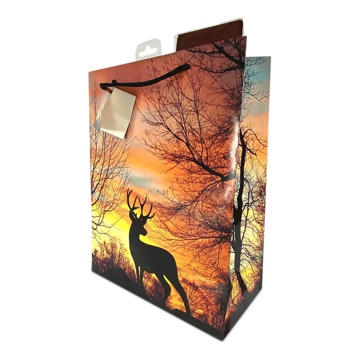 Gift Bag Medium with Tissue Paper - Deer Sunrise