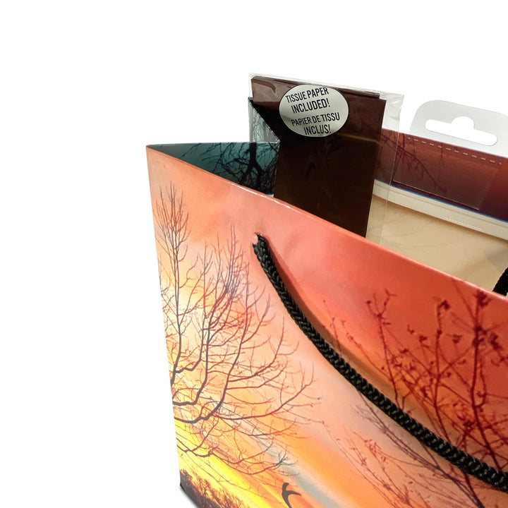 Gift Bag Medium with Tissue Paper - Deer Sunrise