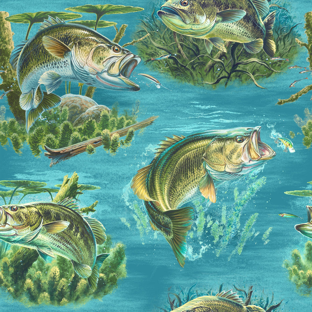 Gift Wrap - Fishing Assortment (Minimum 36 per Display)